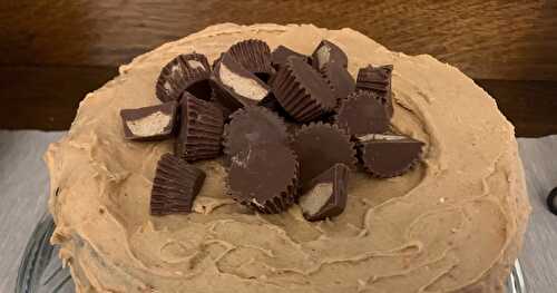 Paula Deen’s Chocolate Layer Cake with Peanut Butter Frosting 
