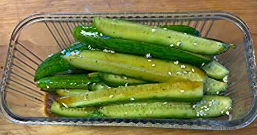 Asian Pickled Cucumber Sticks . . . fast and easy