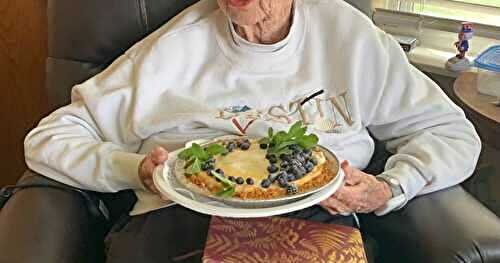 Old-fashioned Cheese Pie for Virginia's 101st birthday