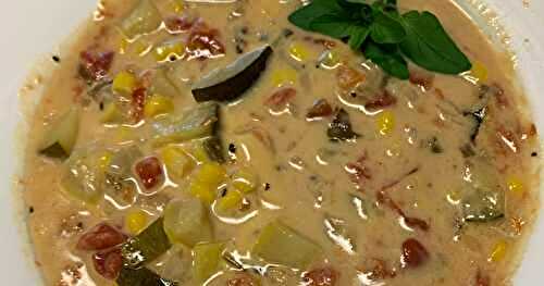 Cheesy Mexican Squash  Soup