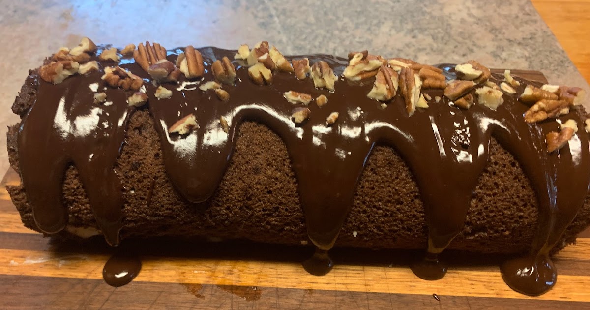 Chocolate Caramel Cream-Filled Cake Roll