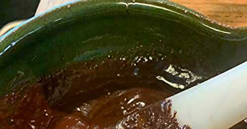 Chocolate Ganache made with evaporated milk