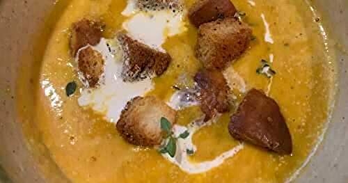 Spiced Butternut Squash Soup - small batch