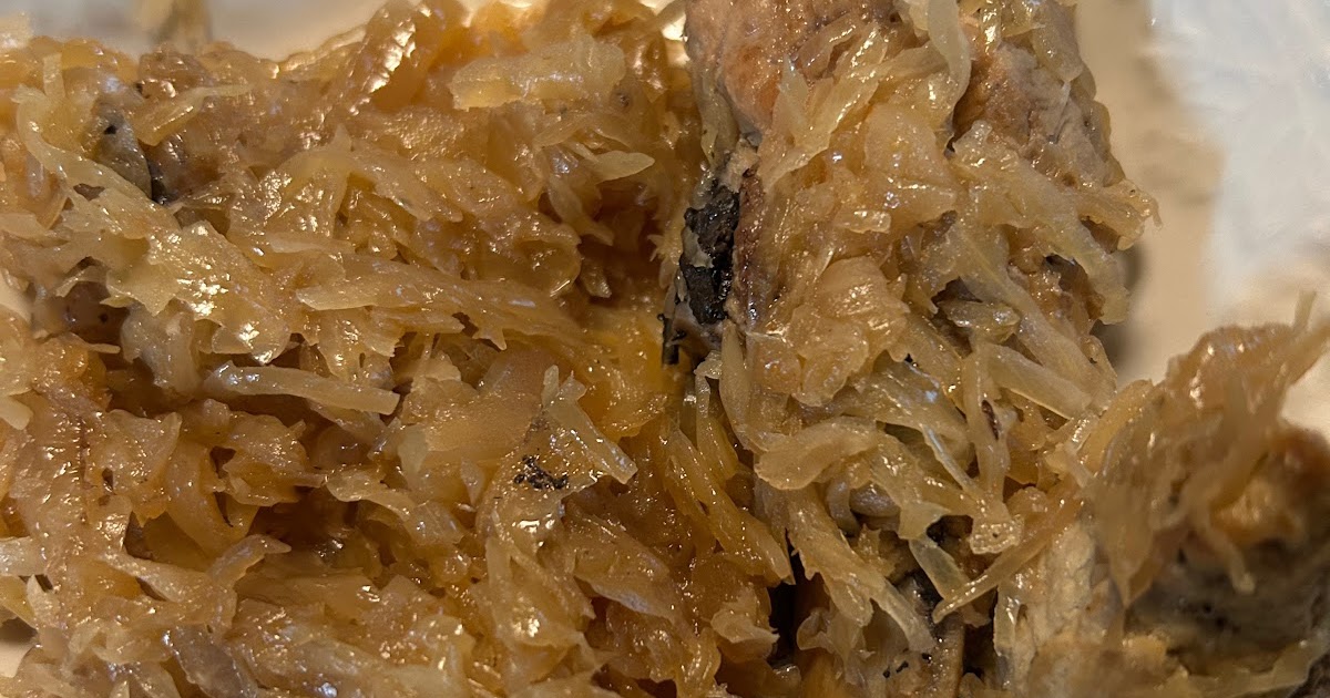  Country-style Pork Ribs & Kraut – braised and slow cooked in crockpot