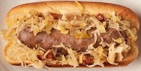  Brats precooked in beer & grilled on top of the stove 