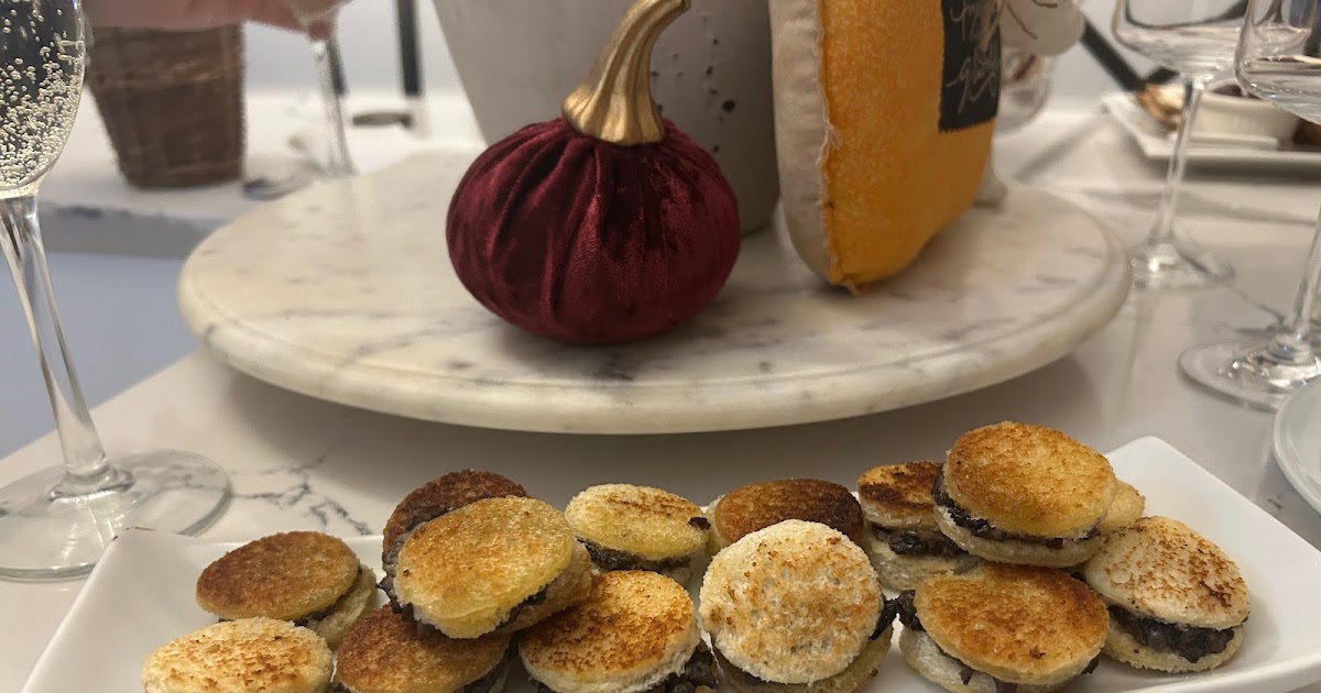 Mushroom Sandwiches . . . make ahead for appetizers or a cocktail party