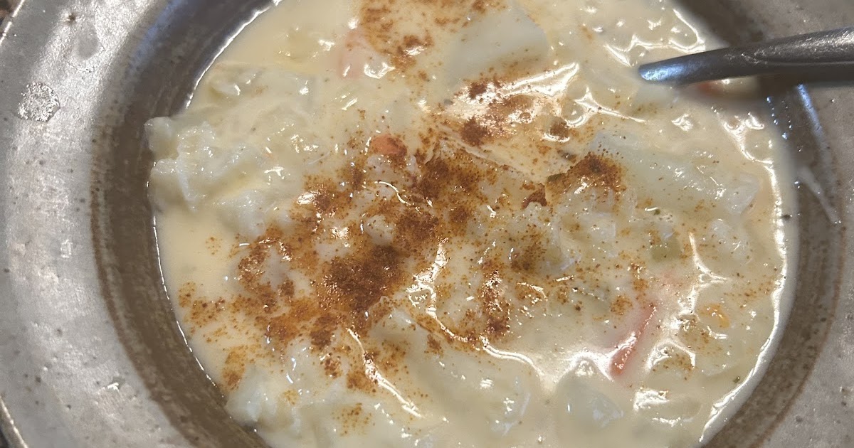 Cheesy Cream of Cauliflower Soup 