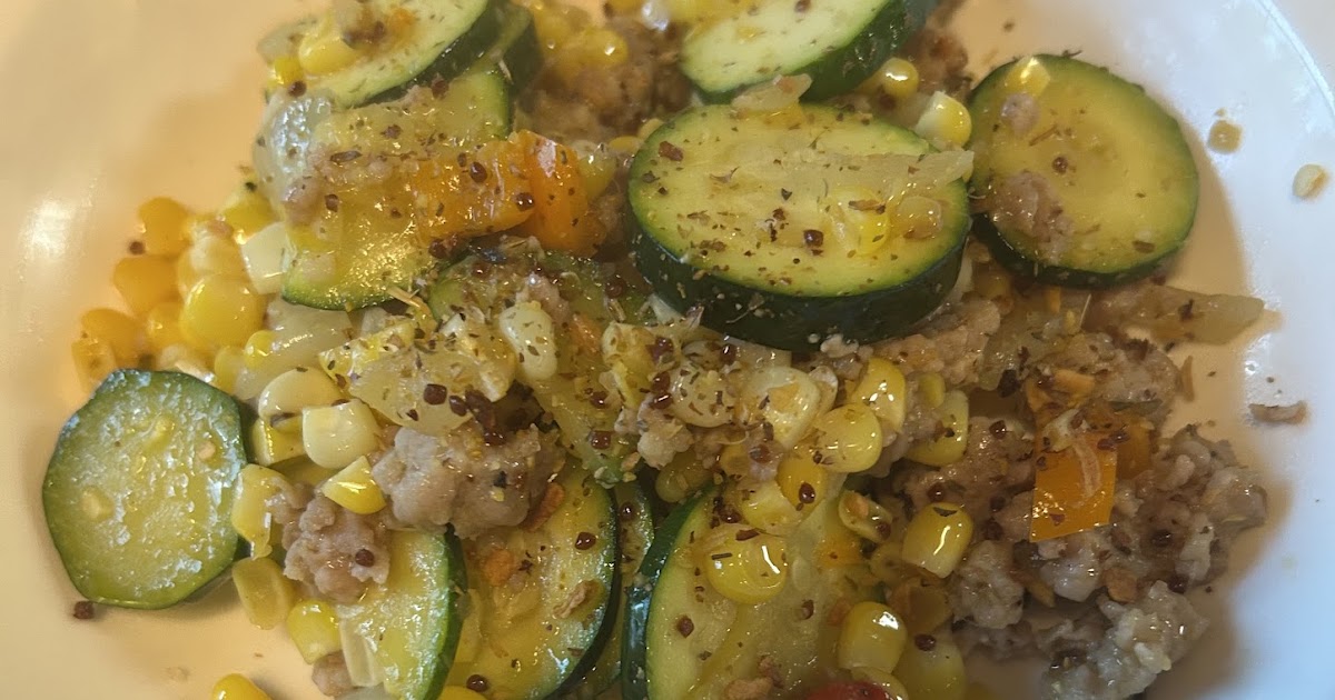 Zucchini & Sausage Skillet – 2 Ways