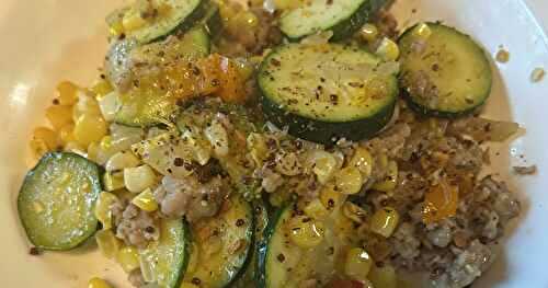 Zucchini & Sausage Skillet – 2 Ways