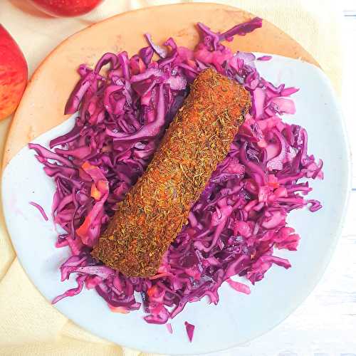 Cajun Spiced Salmon with Red Slaw Recipe - Cooking with Bry
