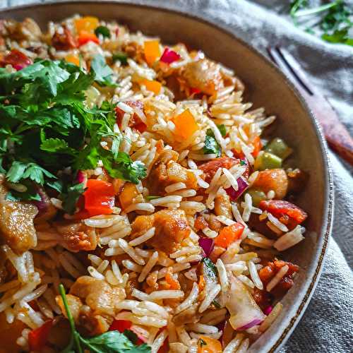 Chicken & Chorizo Rice Bowl Recipe - Cooking with Bry