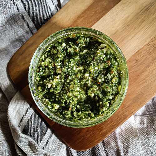 Kale Pesto with Almonds Recipe - Cooking with Bry