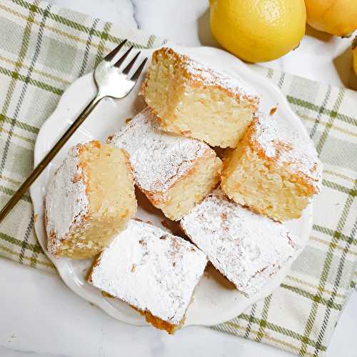 My Childhood Lemon & Coconut Slice - Cooking with Bry