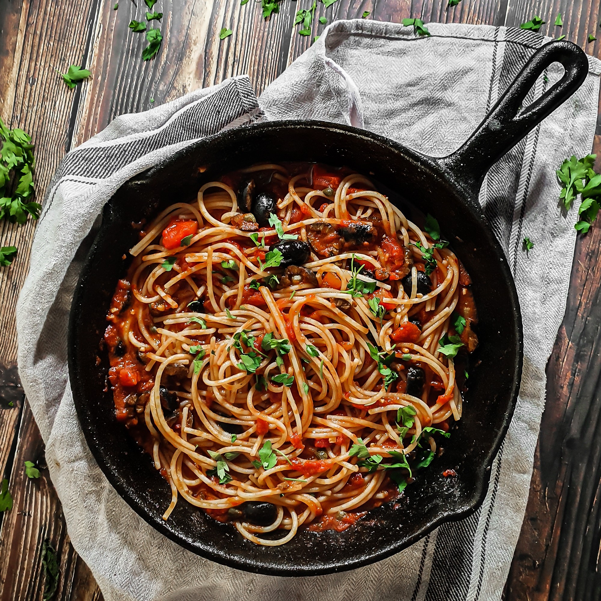 Spaghetti alla Puttanesca Recipe - Cooking with Bry