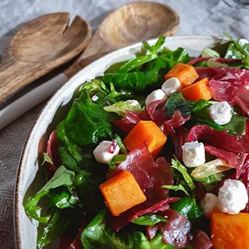 Winter Salad with Goats Cheese & Bresaola Recipe - Cooking with Bry