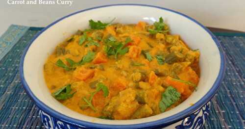CARROT AND BEANS CURRY
