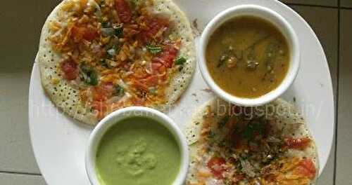 CARROT, ONION, AND TOMATO UTHAPPAM