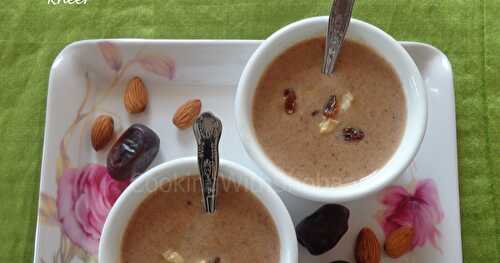 DATES AND ALMONDS KHEER