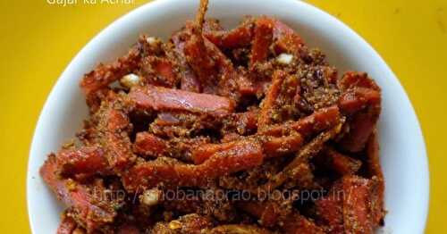 GAJAR KA ACHAR (CARROT PICKLE)