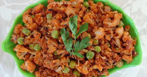 GOBHI KA KHEEMA (MINCED CAULIFLOWER) 