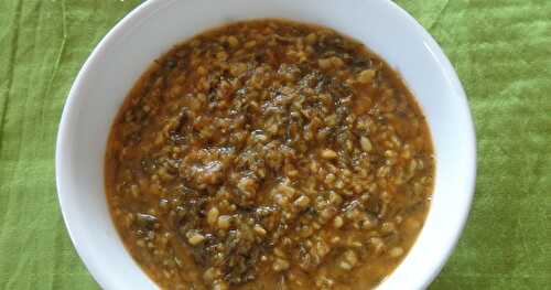 MOONG DAL WITH DILL LEAVES