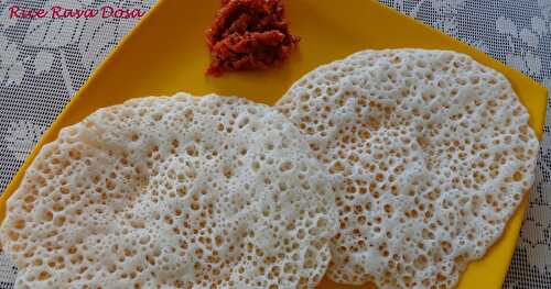 RICE RAVA DOSA
