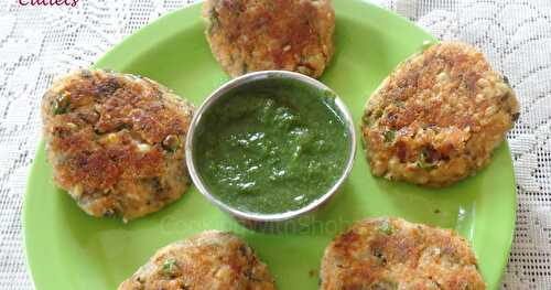 SPROUTED MOONG CUTLETS