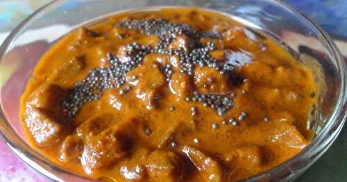 SURNA NONCHE ( YAM PICKLE) : GUEST POST BY SANDHYA PURANIK