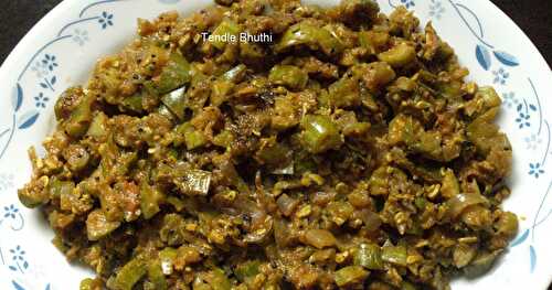 TENDLE BHUTHI (A KONKANI DISH MADE OF IVY GOURD)