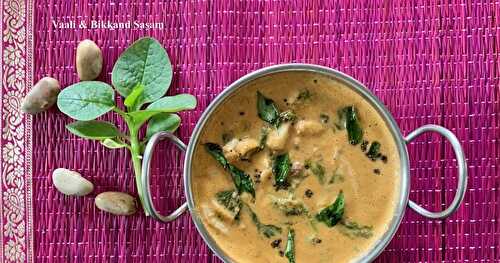 VAALI BIKKANDA SASAM -Malabar Spinach & Jackfruit Seeds Curry