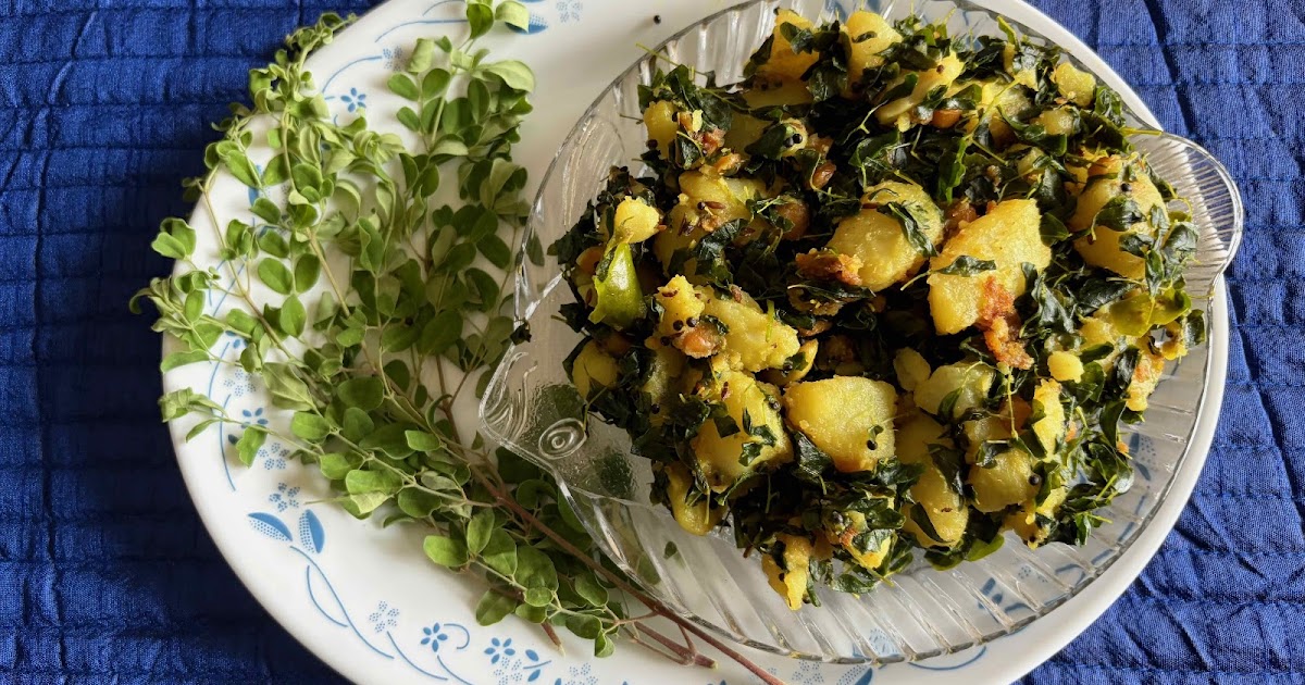MORINGA LEAVES AND POTATO STIR FRY