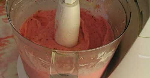 5-Minute Strawberry Sherbet in the Food Processor