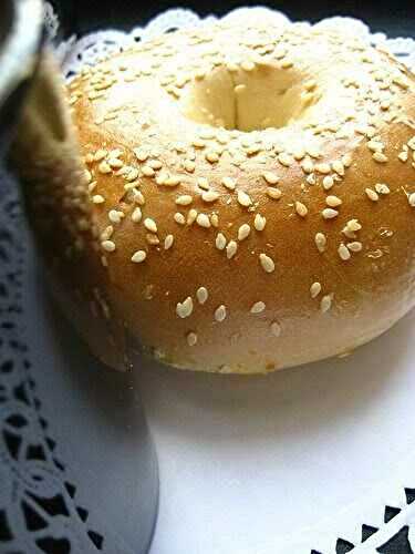 A bagel is a round bread