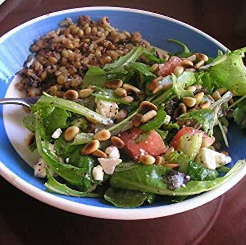 Arugula & Watermelon Salad with Sumac Dressing