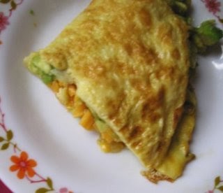 Avocado Cheese Omelet