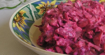 Beet Mushroom Salad