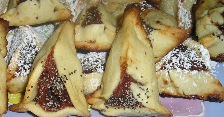 Buttery Almond Hamantaschen with Fruity Filling