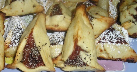 Buttery Almond Hamantaschen with Fruity Filling