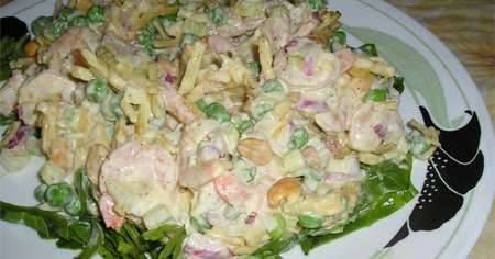 Cashew Curry Shrimp Salad