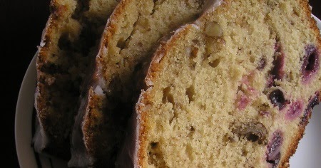 Cherry Coconut Loaf Cake (with walnuts)
