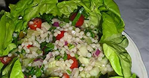Cucumber and Israeli Couscous Salad