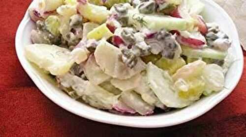 Dilled potato-cucumber salad