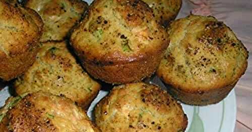 Feta, basil & scallion muffins