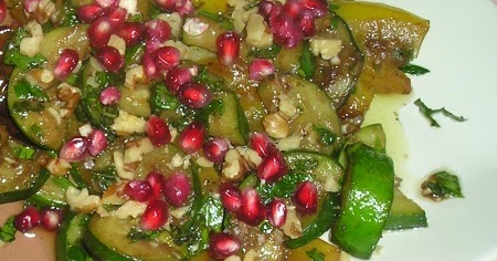 Georgian Salad With Baby Sweet Peppers And Zucchini