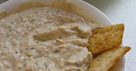 Goat cheese and lemon white bean dip.