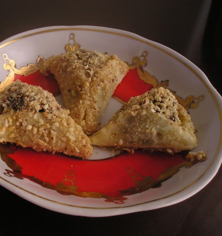 Hamantaschen with Almond Streusel