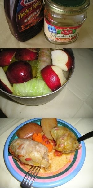 Holishkes (stuffed cabbage) with mexican twist