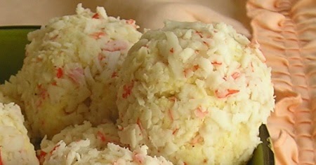 Imitation crabmeat balls