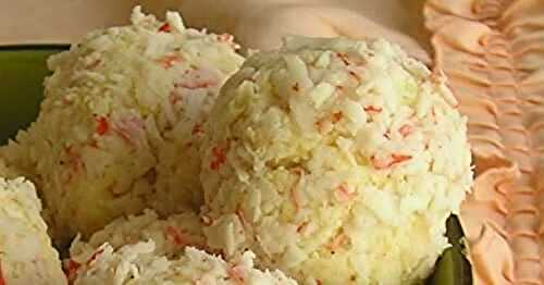 Imitation crabmeat balls