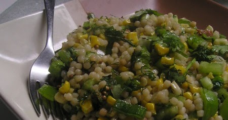 Israeli Couscous and Corn Salad